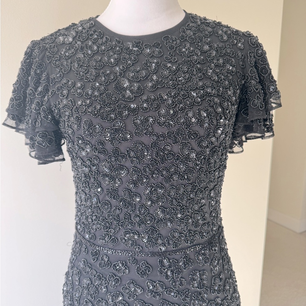 Black Mac Duggal evening gown. Size 8